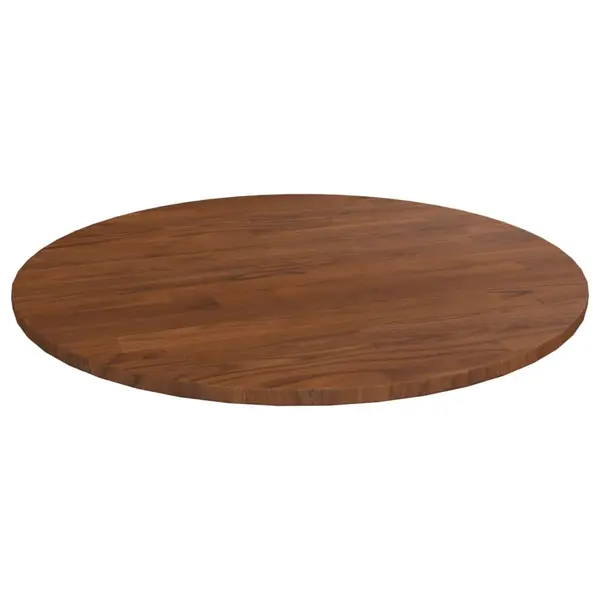Gossi blat de masa rotund maro inchis Ø60x1,5 cm lemn stejar tratat