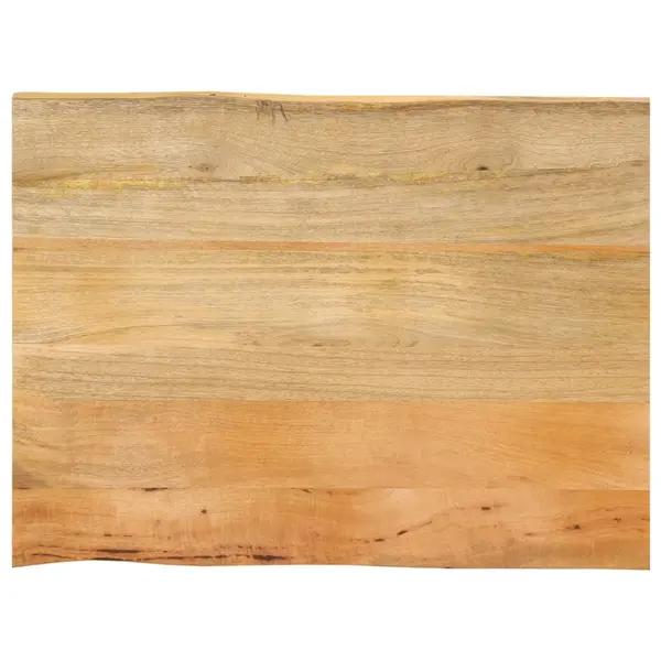 Gossi blat masa cu margini naturale, 70x60x2,5 cm, lemn masiv mango