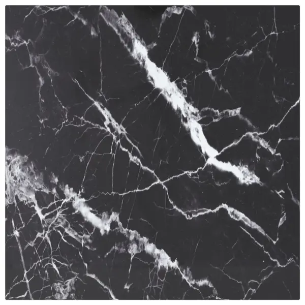 Gossi blat masa negru 50x50 cm 6 mm sticla securizata design marmura
