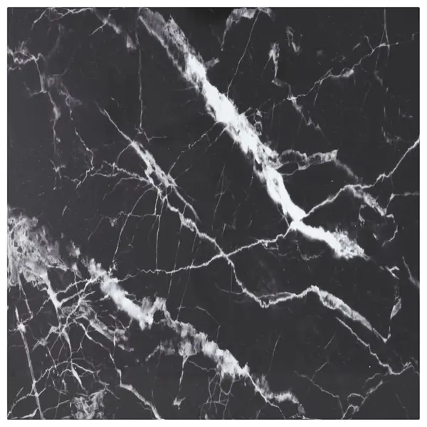 Gossi blat masa negru 80x80 cm 6 mm sticla securizata design marmura