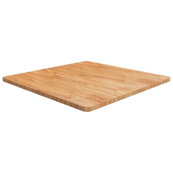 Gossi blat masa patrat maro deschis 80x80x2,5cm lemn stejar tratat