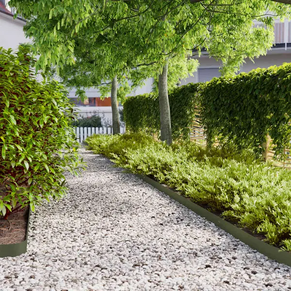 Gossi borduri de gazon 10 buc verde olive otel laminat la rece