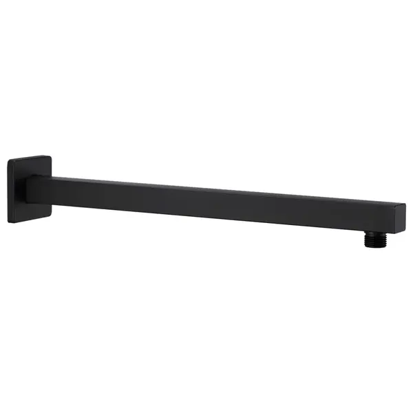 Gossi brat suport de dus, patrat, negru, 40 cm, otel inoxidabil 201