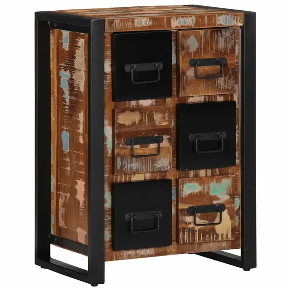 Gossi bufeta 50x35x70 cm lemn masiv recuperat