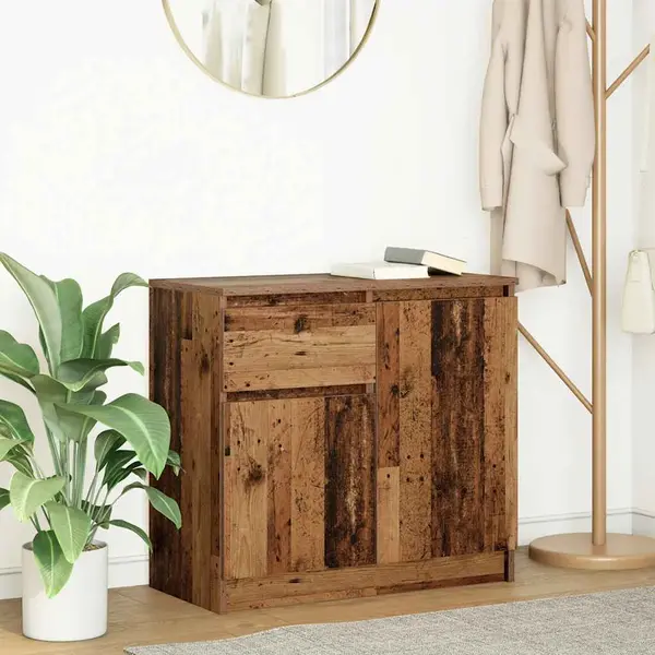 Gossi bufeta cu sertar lemn vechi 71x35x65 cm lemn prelucrat
