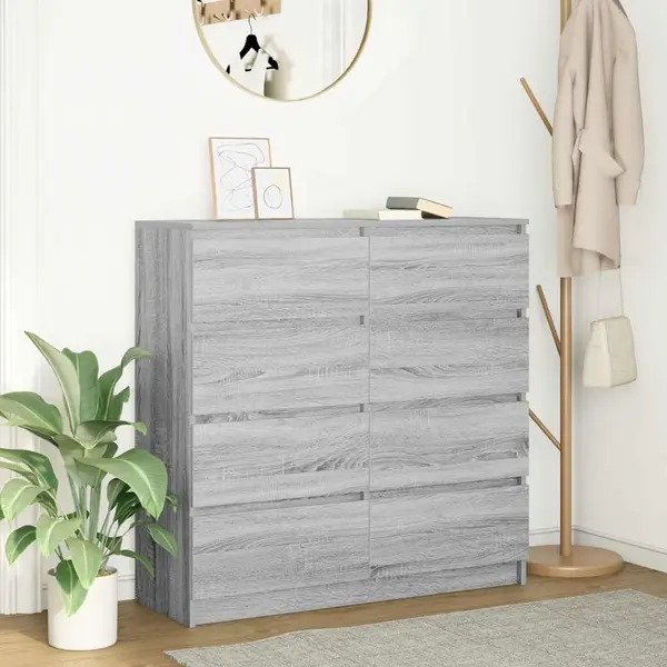 Gossi bufeta gri sonoma 100x35x99 cm lemn prelucrat