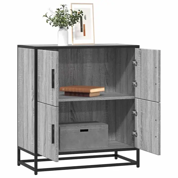 Gossi bufeta gri sonoma 68x35x76 cm din lemn prelucrat