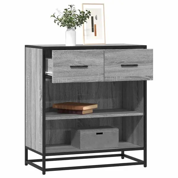 Gossi bufeta gri sonoma 68x35x76 cm din lemn prelucrat