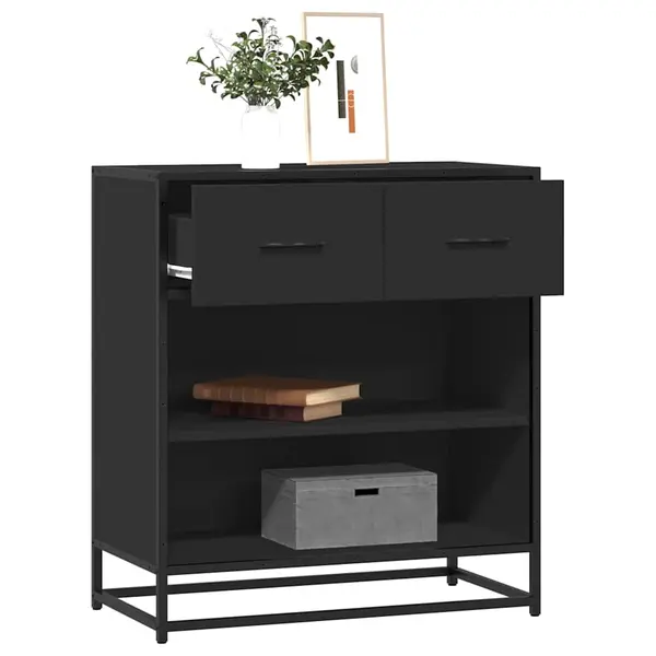 Gossi bufeta neagra 68x35x76 cm lemn prelucrat