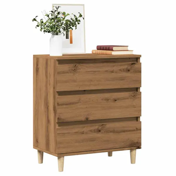 Gossi bufeta stejar artizanal 60x35x70 cm lemn prelucrat