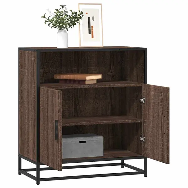 Gossi bufeta stejar maro 68x35x76 cm lemn prelucrat