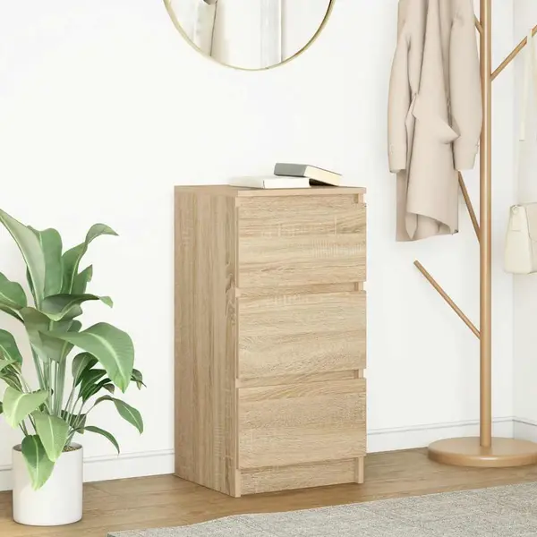 Gossi bufeta stejar sonoma 37,5x35x76 cm lemn prelucrat