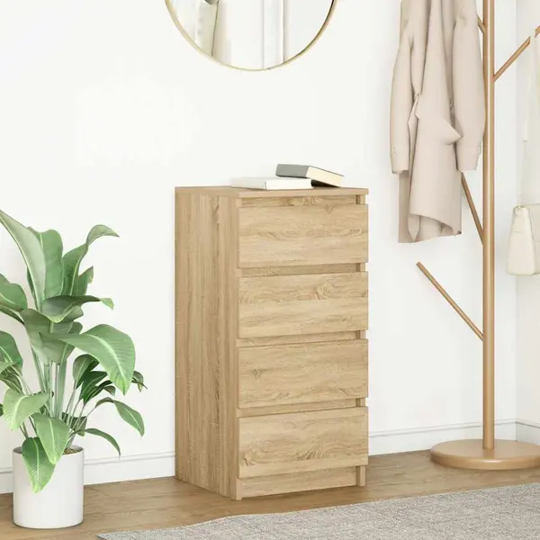 Gossi bufeta stejar sonoma 37,5x35x76 cm lemn prelucrat