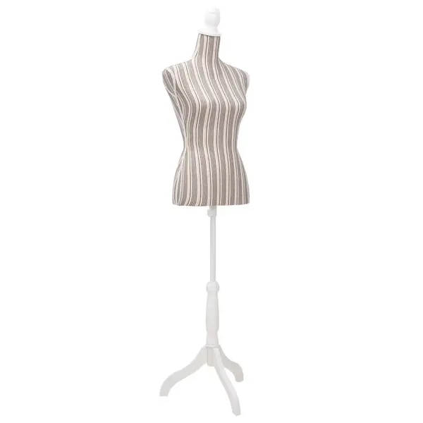 Gossi bust pentru dame, manechin, panza, cu dungi