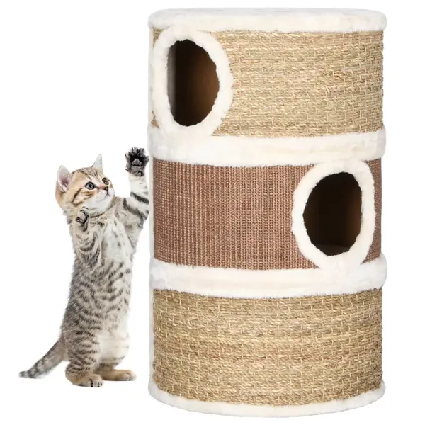 Gossi butoias de zgariat pentru pisici, 60 cm, iarba de mare