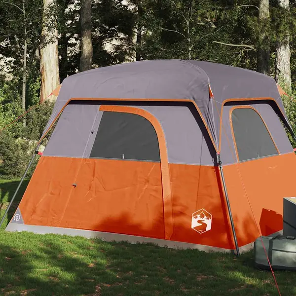 Gossi cabina cort de camping, 4 persoane, portocaliu, impermeabil