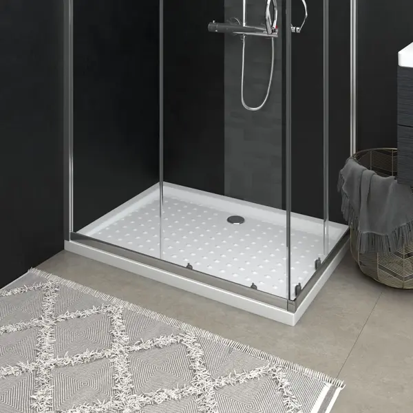 Gossi cadita de dus cu puncte, alb, 70x100x4 cm, abs