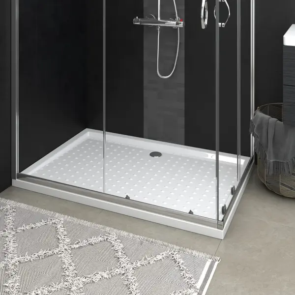 Gossi cadita de dus cu puncte, alb, 80x120x4 cm, abs