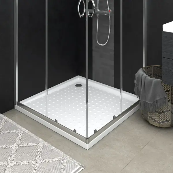 Gossi cadita de dus cu puncte, alb, 80x80x4 cm, abs