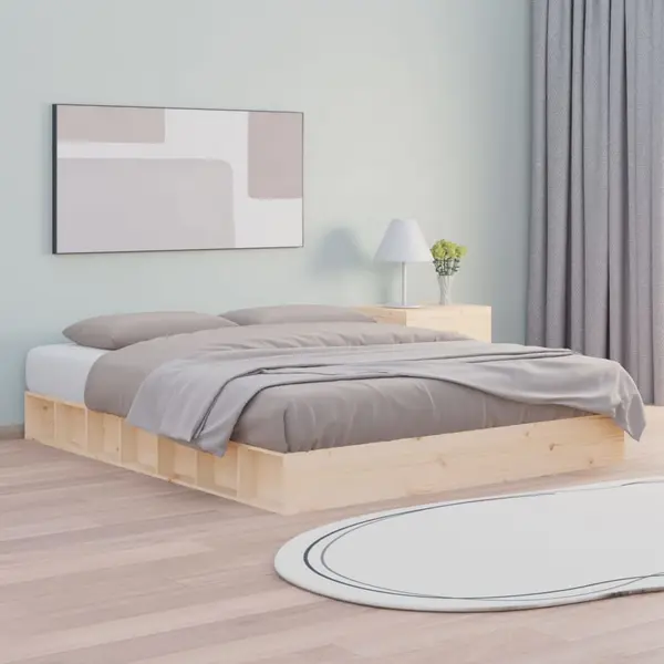 Gossi cadru de pat, 150x200 cm, lemn masiv, king size