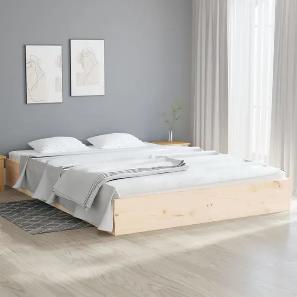 Gossi cadru de pat, 160x200 cm, lemn masiv