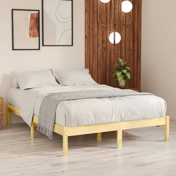 Gossi cadru de pat, 160x200 cm, lemn masiv de pin