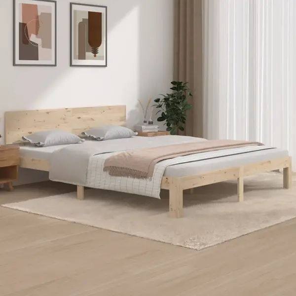 Gossi cadru de pat, 160x200 cm, lemn masiv de pin