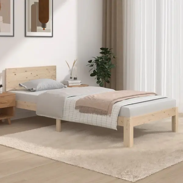 Gossi cadru de pat, 90x200 cm, lemn masiv de pin