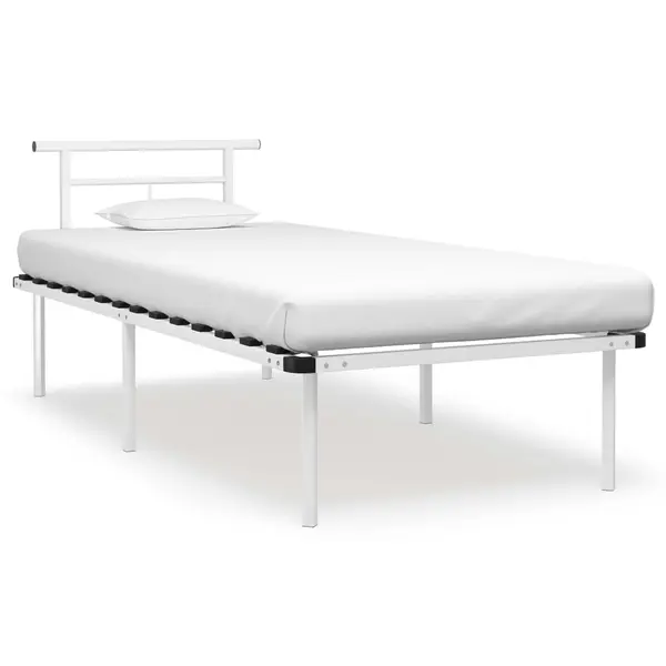 Gossi cadru de pat, alb, 90 x 200 cm, metal