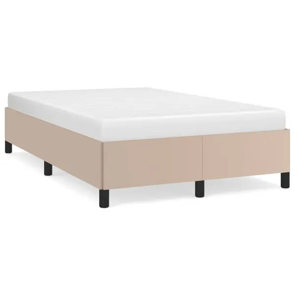 Gossi cadru de pat, cappuccino, 120x190 cm, piele ecologica