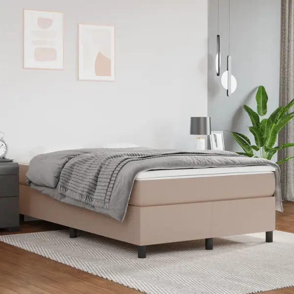 Gossi cadru de pat, cappuccino, 120x200 cm, piele ecologica
