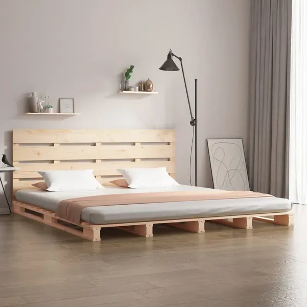 Gossi cadru de pat fara saltea, 180x200 cm, lemn masiv pin