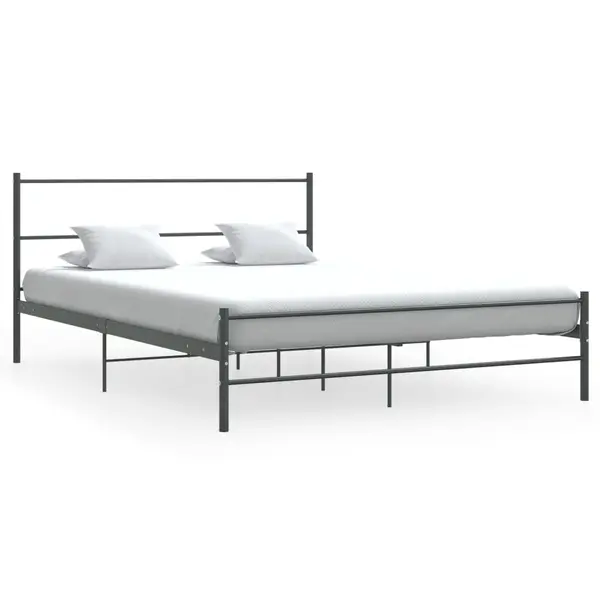 Gossi cadru de pat, gri, 140 x 200 cm, metal