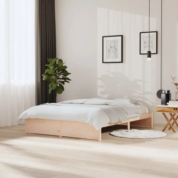 Gossi cadru de pat king size, 150x200 cm, lemn masiv