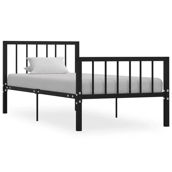 Gossi cadru de pat, negru, 100 x 200 cm, metal