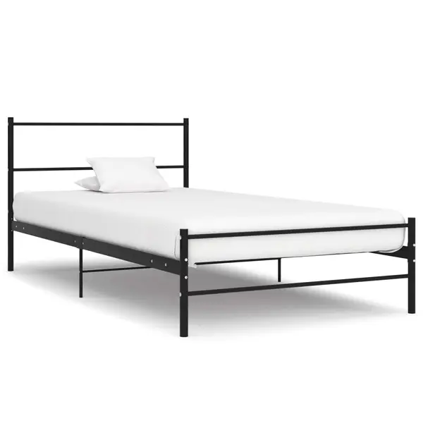 Gossi cadru de pat, negru, 100 x 200 cm, metal