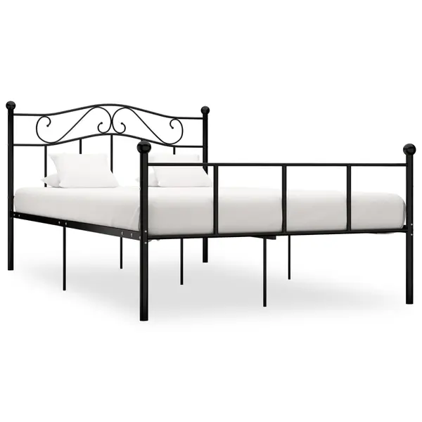 Gossi cadru de pat, negru, 120 x 200 cm, metal