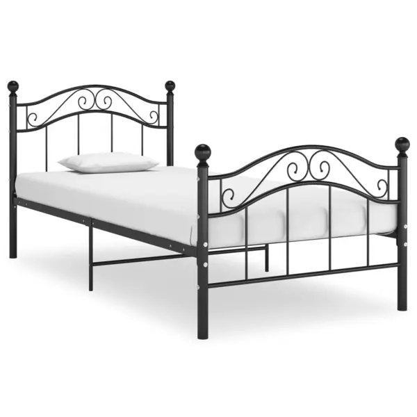Gossi cadru de pat, negru, 90 x 200 cm, metal