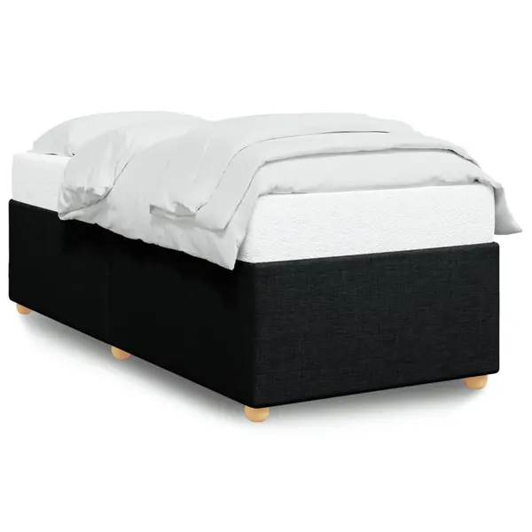 Gossi cadru de pat, negru, 90x190 cm, material textil