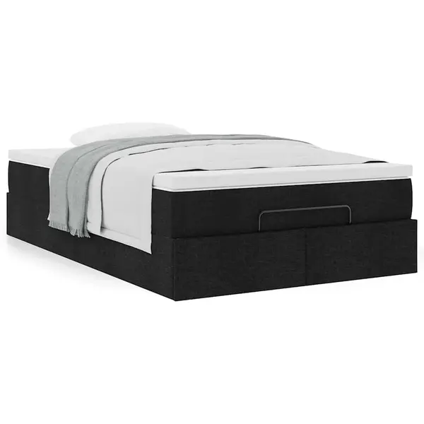 Gossi cadru de pat otoman cu saltea negru 120x190 cm tesatura