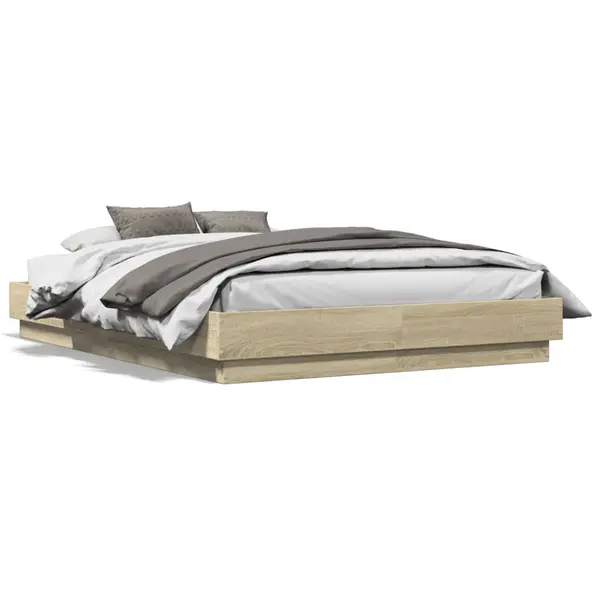Gossi cadru de pat, stejar sonoma, 120x190 cm, lemn prelucrat