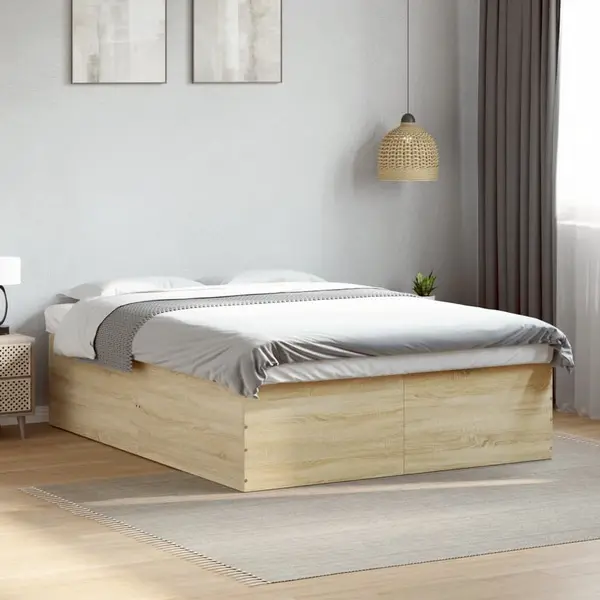 Gossi cadru de pat, stejar sonoma, 150x200 cm, lemn prelucrat