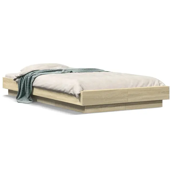 Gossi cadru de pat, stejar sonoma, 90x200 cm, lemn prelucrat
