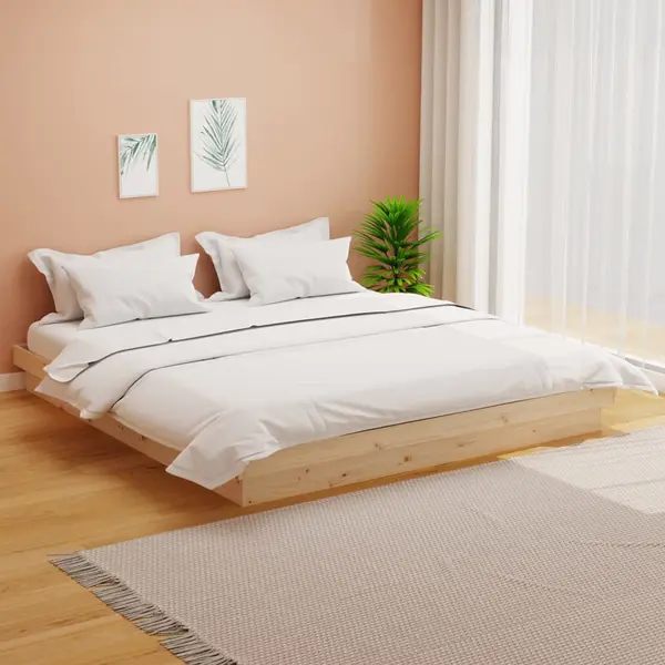 Gossi cadru de pat super king, 180x200 cm, lemn masiv