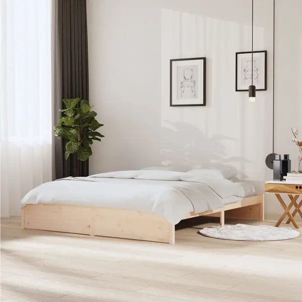 Gossi cadru de pat super king, 180x200 cm, lemn masiv