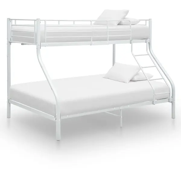 Gossi cadru de pat supraetajat, alb, 140 x 200/90 x 200 cm, metal