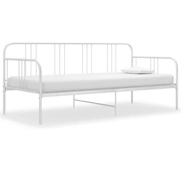 Gossi cadru pat canapea, alb, 90 x 200 cm, metal
