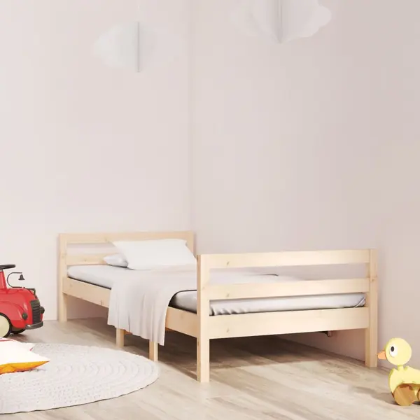 Gossi cadru pat fara saltea, 90x190 cm, lemn masiv de pin