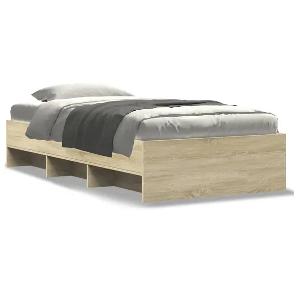 Gossi cadru pat fara saltea stejar sonoma, 90x190 cm, lemn prelucrat