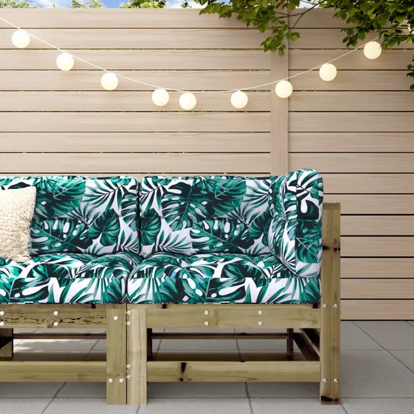 Gossi canapea coltar cu perne, lemn de pin tratat